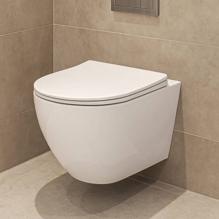 Унітаз підвісний Mito Desse SET C502 з дюропластовим сидінням soft close, білий