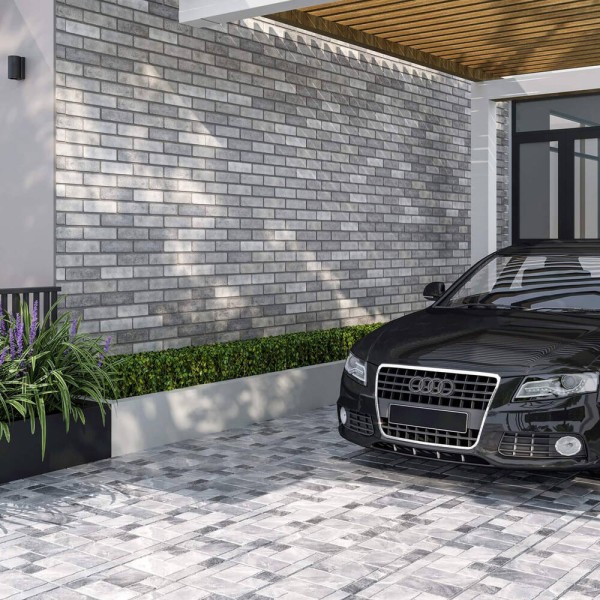 Керамограніт Golden Tile Stone Brick Світло-Сірий SBG770 30х30 см