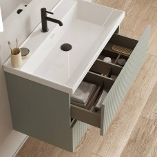 Тумба Royo Vora 131769 80 см підвісна зі стільницею 131452 mineral green (зелений)