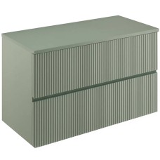 Тумба Royo Vora 131775 100 см підвісна зі стільницею 131454 mineral green (зелений)