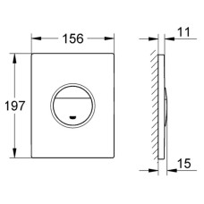 Клавіша змиву Grohe Nova Cosmopolitan 38765KF0 фантомний чорний