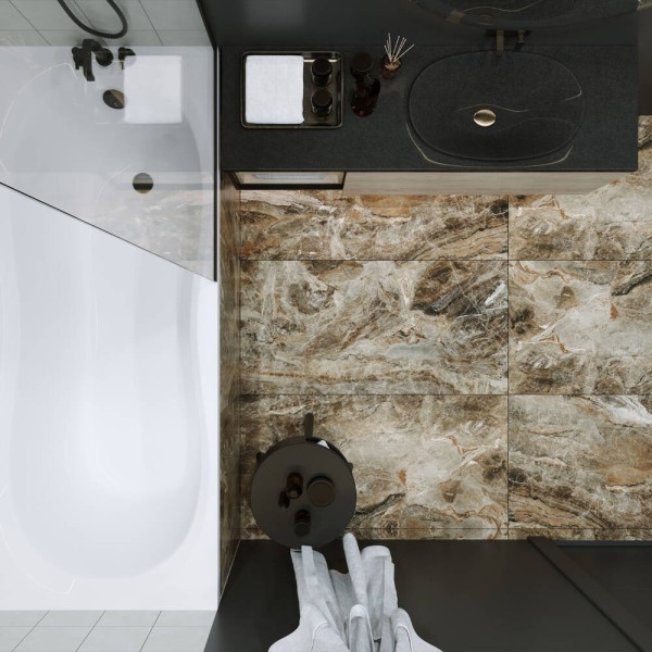 Керамограніт Ceramica Deseo Vesuvio Коричневий 4F7980 60x120 см