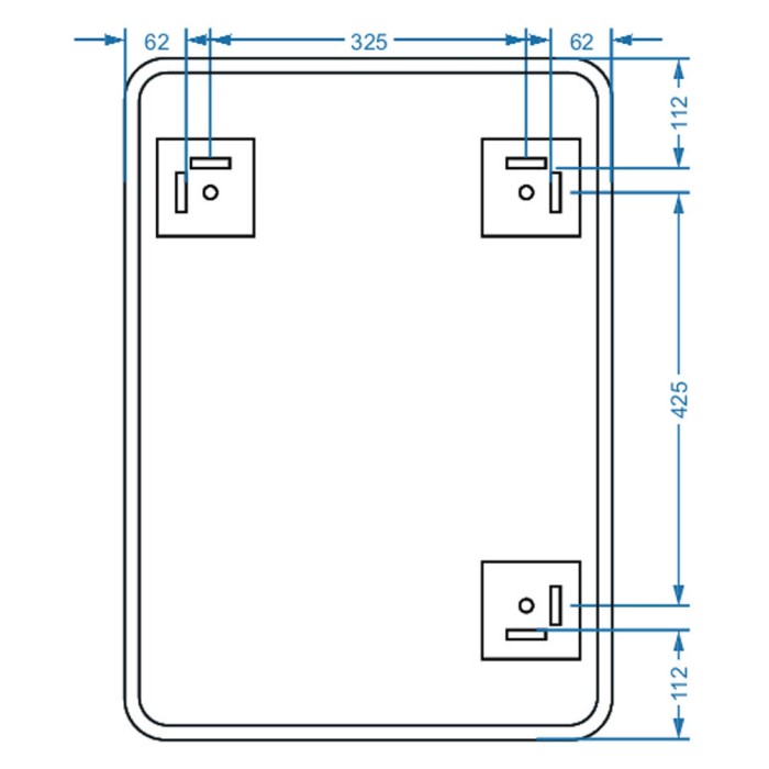 Дзеркало Devit Basic 4500700 500х700 мм закруглене