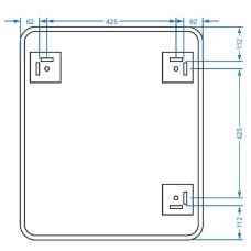 Дзеркало Devit Basic 4600700 600х700 мм закруглене