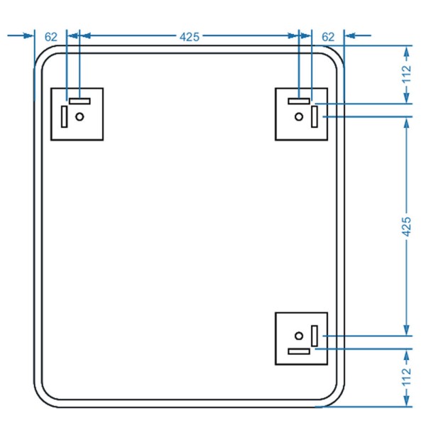 Дзеркало Devit Basic 4600700 600х700 мм закруглене