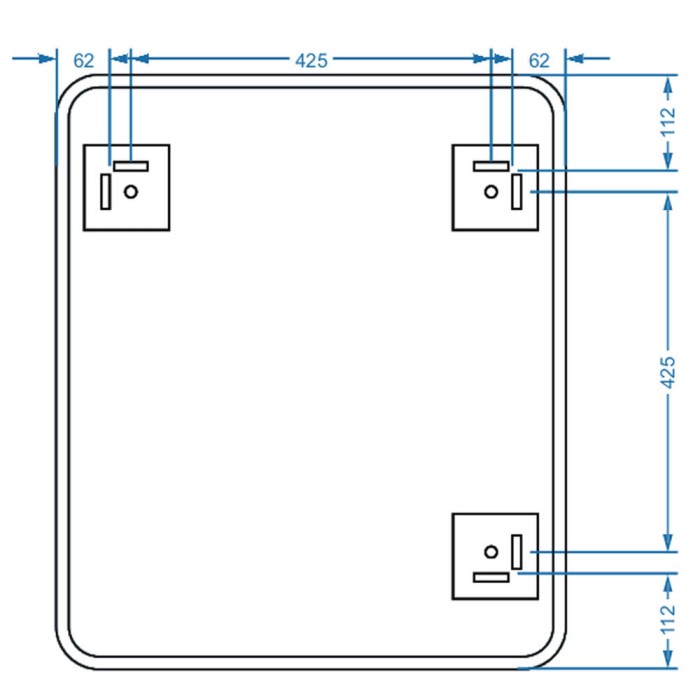 Дзеркало Devit Basic 4600700 600х700 мм закруглене