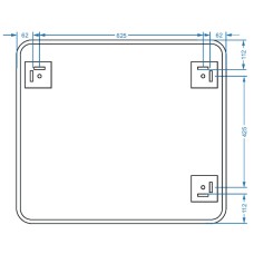 Дзеркало Devit Basic 4800700 800х700 мм закруглене