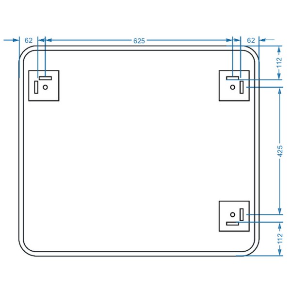 Дзеркало Devit Basic 4800700 800х700 мм закруглене