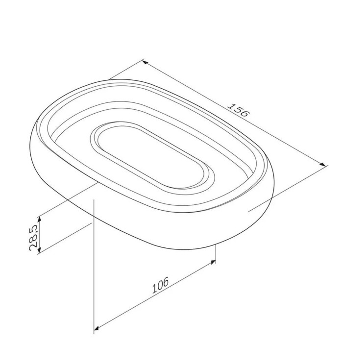 Мильниця AM.PM Sensation A3031200 окремостояча, хром