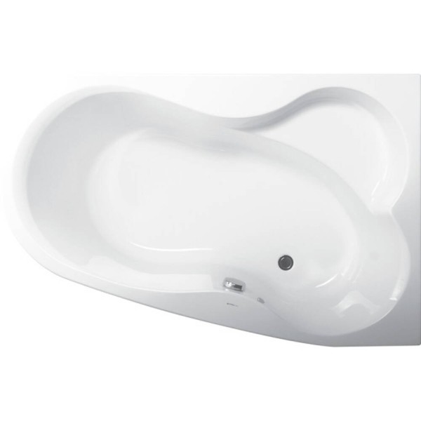 Ванна акрилова Vagnerplast Melite VPBA163MEL3PX-04 160x105 правостороння з панеллю VPPP16009FP3 + VPSET007 ніжки, біла