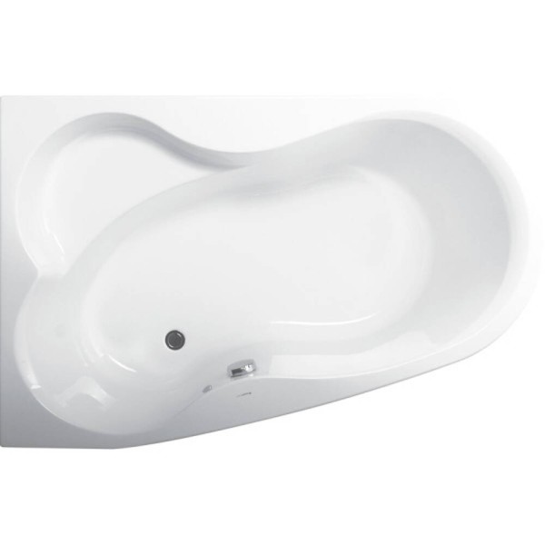 Ванна акрилова Vagnerplast Melite VPBA163MEL3LX-04 160x105 лівостороння з панеллю VPPP16009FP3 + VPSET007 ніжки, біла
