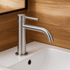 Змішувач для раковини Devit Flow 550534N, brushed nickel