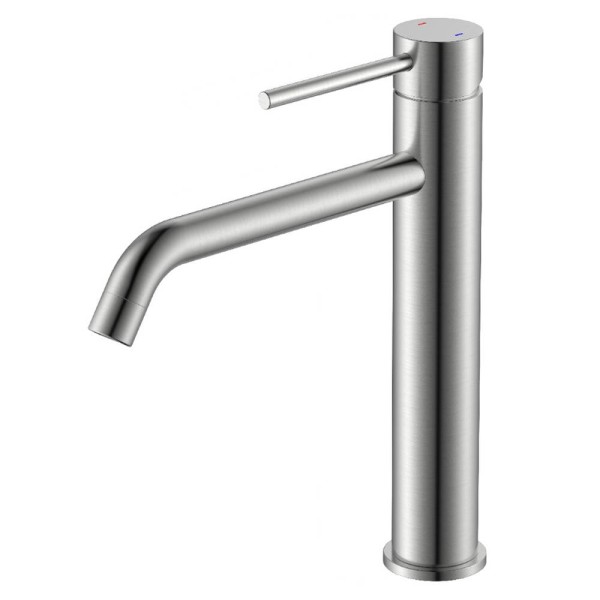 Змішувач для раковини Devit Flow 550533N, високий, нікель матовий
