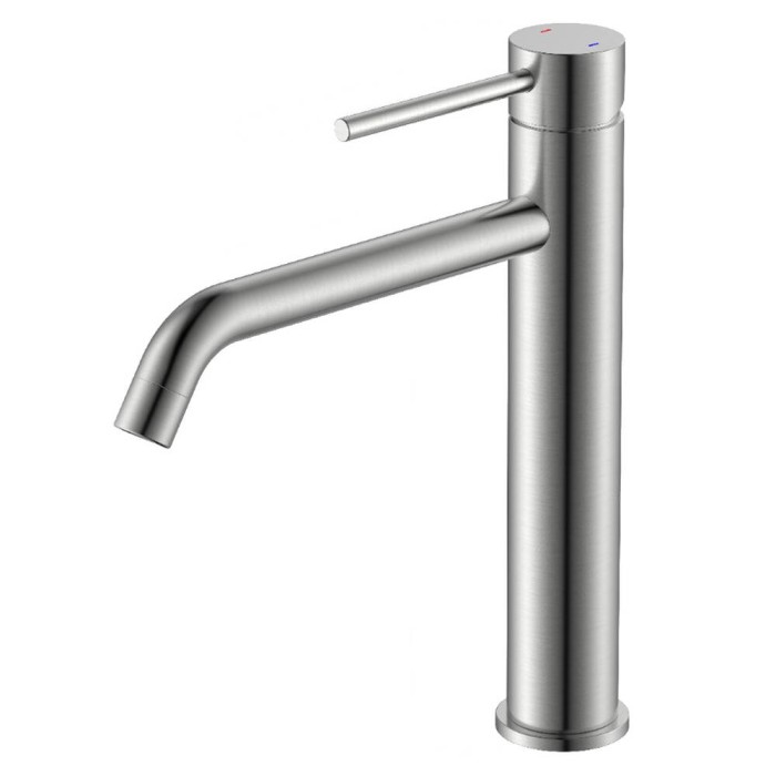 Змішувач для раковини Devit Flow 550533N, високий, нікель матовий Змішувач для раковини Devit Flow 550533N, високий, нікель матовий