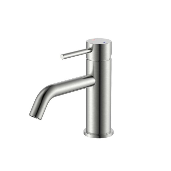 Змішувач для раковини Devit Flow 550547N нікель матовий