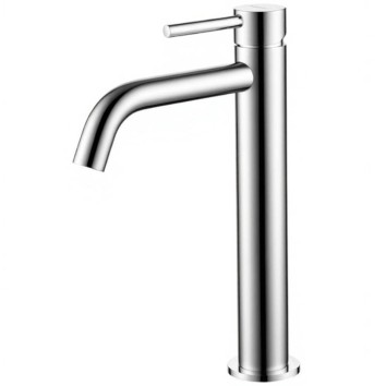 Змішувач для раковини Devit Flow 550536N нікель матовий