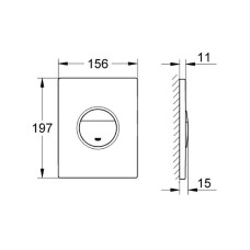 Клавіша змиву Grohe Nova Cosmopolitan 38765000 хром