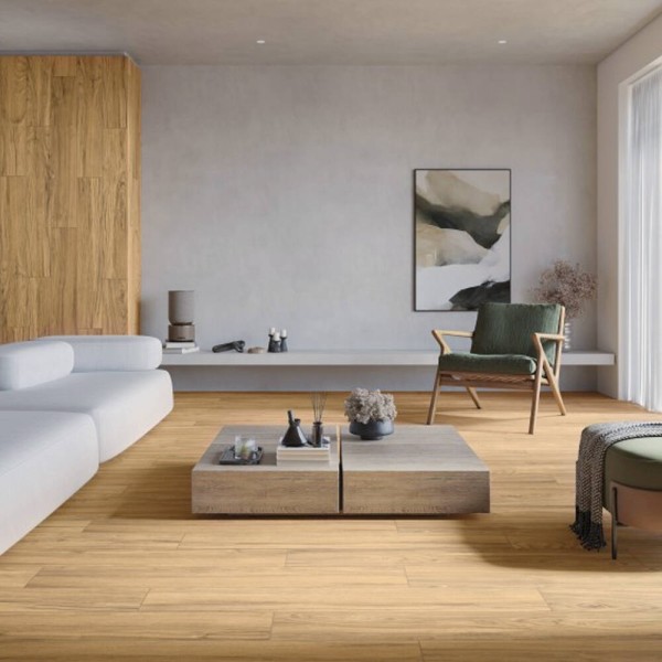 Керамограніт Ceramika Gres Gres Simple Beige Rect 19,3x120,2