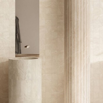 Керамограніт Emil Ceramica Dual Travertine Enns Dt.Pa White 10x10 см