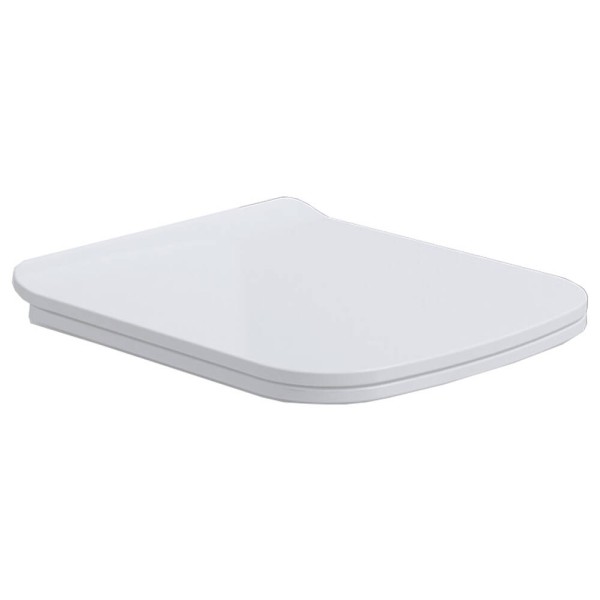 Кришка для унітаза-компакта Primera Basic soft-close, білий глянець