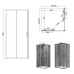 Душові двері Devit Art 2.0 FEN2140 90х190 см