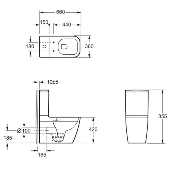 Чаша для унітаза Devit Quadra 2050140 з кришкою soft-close, білий глянець