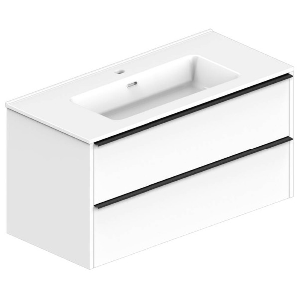 Верхній ящик до тумби Devit Comfort 332100W 100 см білий глянець
