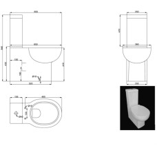 Кришка для бачка Primera Shape 8190015