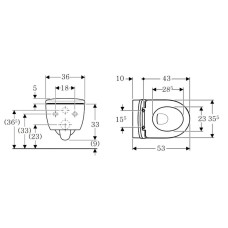 Унітаз підвісний Geberit Smyle Round 503.226.01.1 із кришкою Soft Close, QuickRelease
