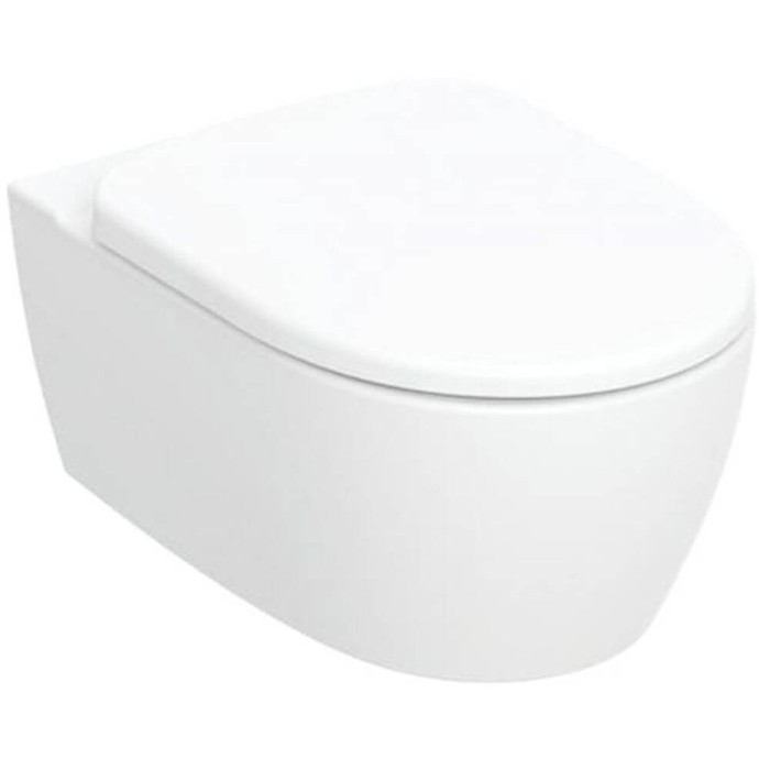 Унітаз підвісний Geberit Smyle Round 503.226.01.1 із кришкою Soft Close, QuickRelease