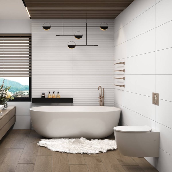 Личкувальна плитка CK9108 NONA BLANCO 30х90 см