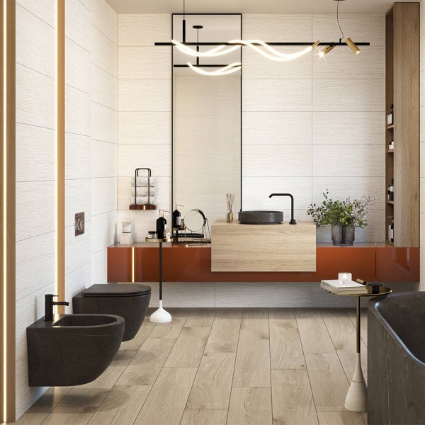 Плитка Ceramica Deseo Pris.Rlv Vein Easton Marfil 30x90 см