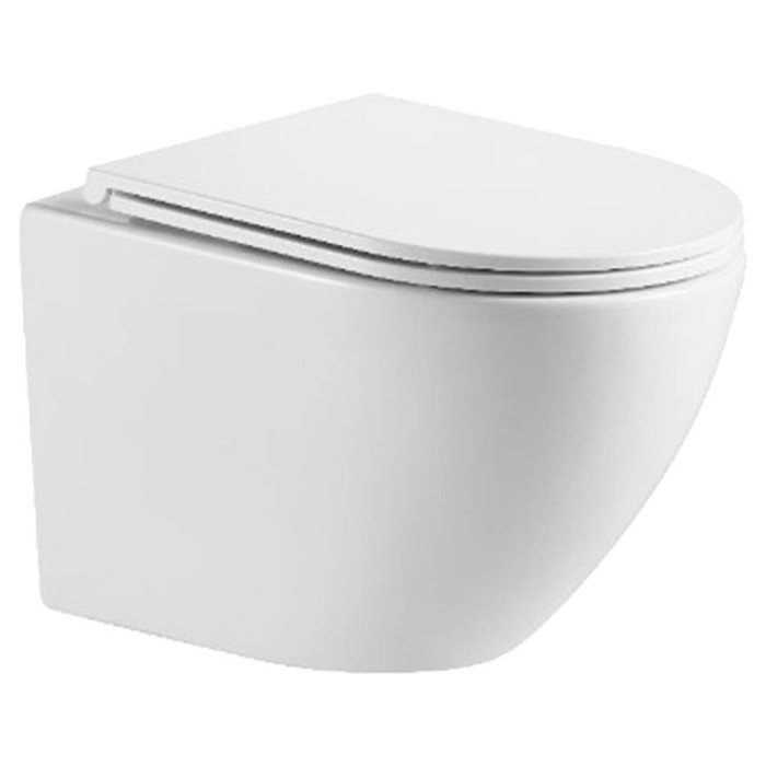 Унітаз підвісний Devit Flow DFL0460111W 490х365х370mm з кришкою soft-close, білий глянець