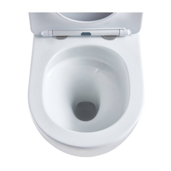 Унітаз підвісний Devit Flow DFL0460111W 490х365х370mm з кришкою soft-close, білий глянець