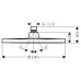 Верхній душ Hansgrohe Crometta S 240 1jet EcoSmart 26724000 хром