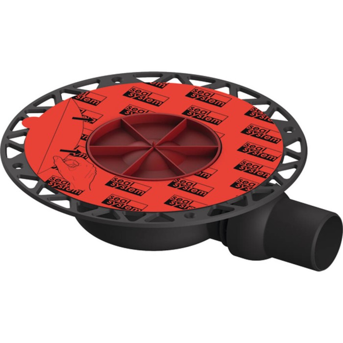 Душовий трап TECE TECEdrainpoint S 3601404 DN 50 екстра-плоский, з універсальним фланцем Seal System, одновихідний