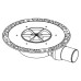 Душовий трап TECE TECEdrainpoint S 3601404 DN 50 екстра-плоский, з універсальним фланцем Seal System, одновихідний
