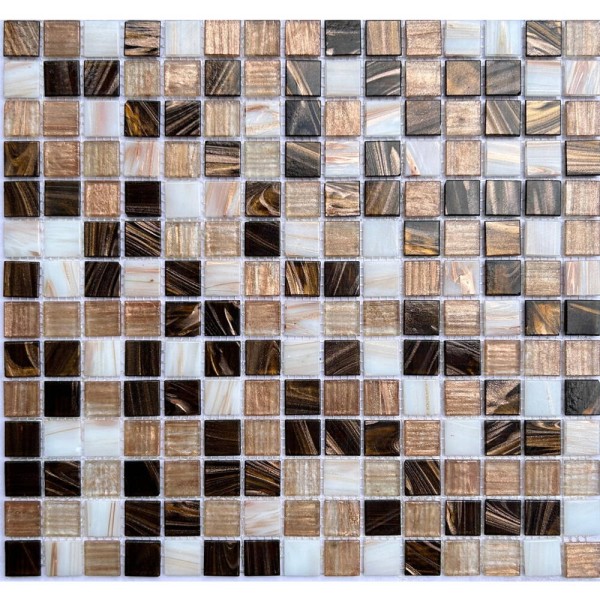 Мозаїка MOZAICA DE LUX V-MOS FE070 LUMINIS BROWN 32,7х32,7 см