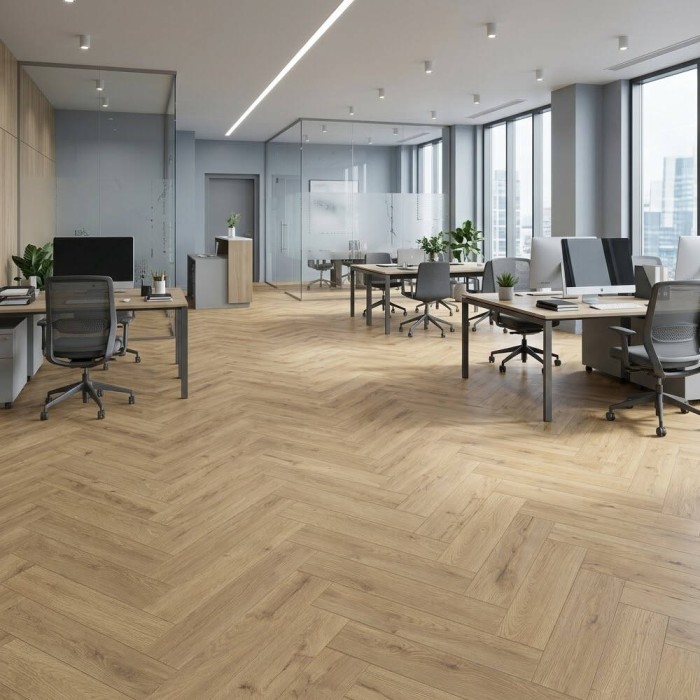 Ламінат Kronospan Herringbone 8HBK326 Дуб Cанденс