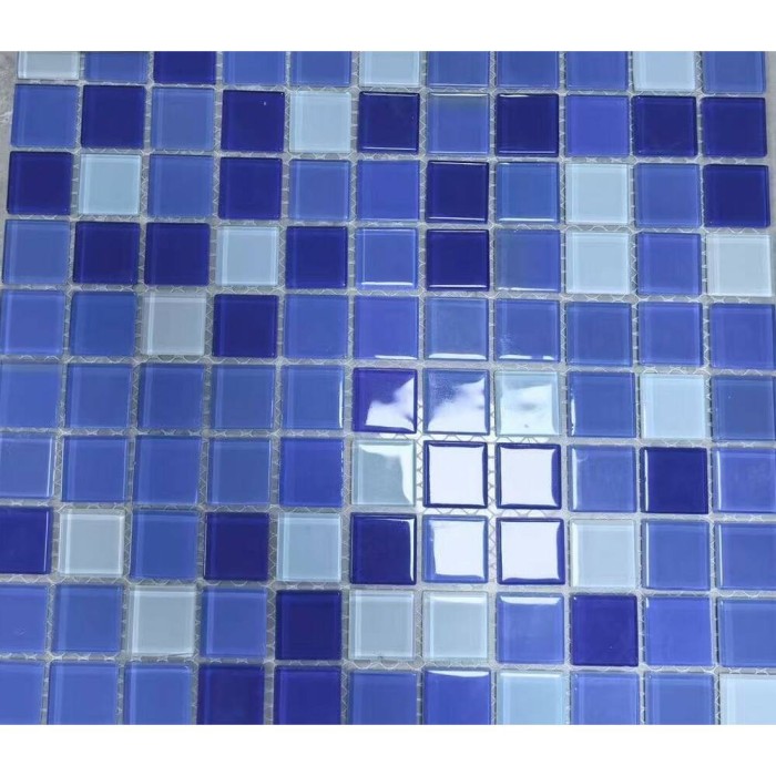 Мозаїка MOZAICO DE LUX V-MOS A027 LUCENT BLUE 30х30 см