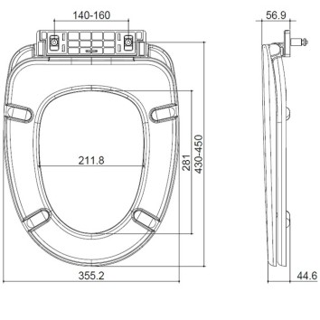 Кришка для унітаза Devit 3013146 / 3013133 / 8190016 Smart / Sheffield / Antique Soft Close