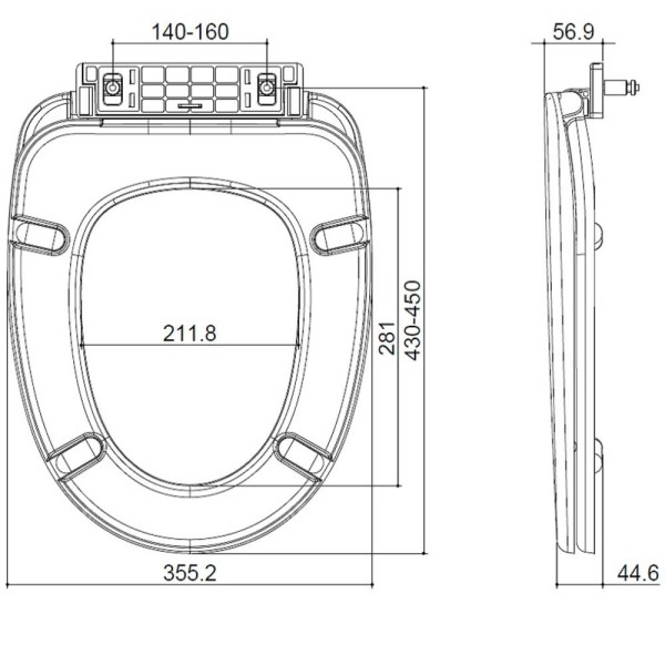 Кришка для унітаза Devit 3013146 / 3013133 / 8190016 Smart / Sheffield / Antique Soft Close