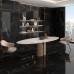 Керамограніт ITT Ceramic Onice Black Polished Rect 6mm 120x300 см