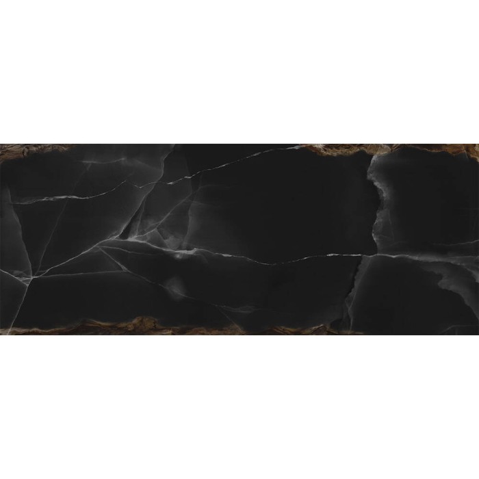 Керамограніт ITT Ceramic Onice Black Polished Rect 6mm 120x300 см