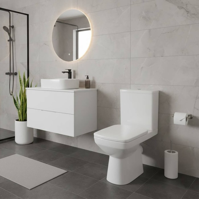 Унітаз-компакт Geberit Selnova Square 503.086.00.1 із сидінням з дюропласту Унітаз-компакт Geberit Selnova Square 503.086.00.1 із сидінням з дюропласту