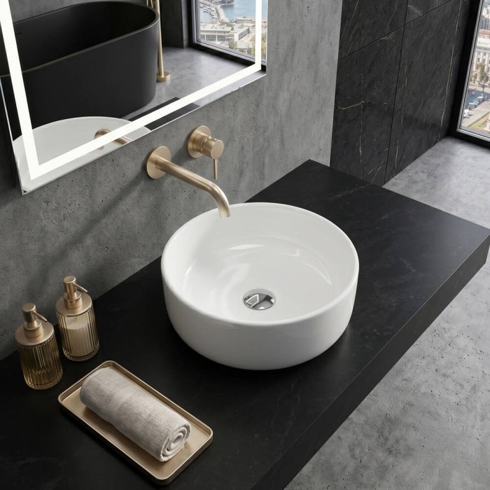 Раковина Geberit Aniara 510.056.00.1 накладна d35 см, білий глянець