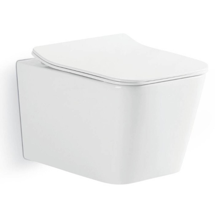 Унітаз підвісний Devit Linea DLI30401111W безобідковий з кришкою soft-close та Vortex Flush, білий