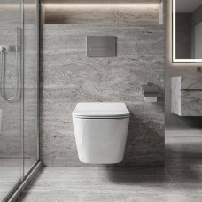 Унітаз підвісний Devit Linea DLI30401111W безобідковий з кришкою soft-close та Vortex Flush, білий