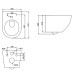 Унітаз підвісний Devit Universal DUN30201111W безобідковий з кришкою soft-close та Vortex Flush, білий