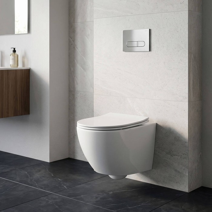 Унітаз підвісний Devit Universal DUN30201111W безобідковий з кришкою soft-close та Vortex Flush, білий